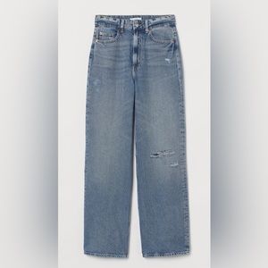 H&M Wide High Waisted Jeans- size 8 (NWOT)